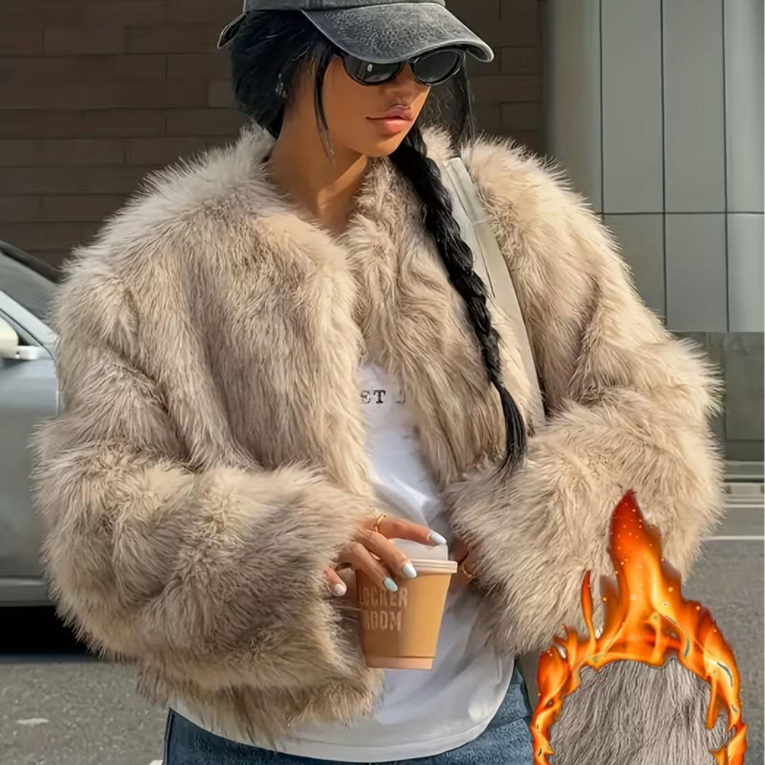 Fluffy Faux Fur Winter Coat