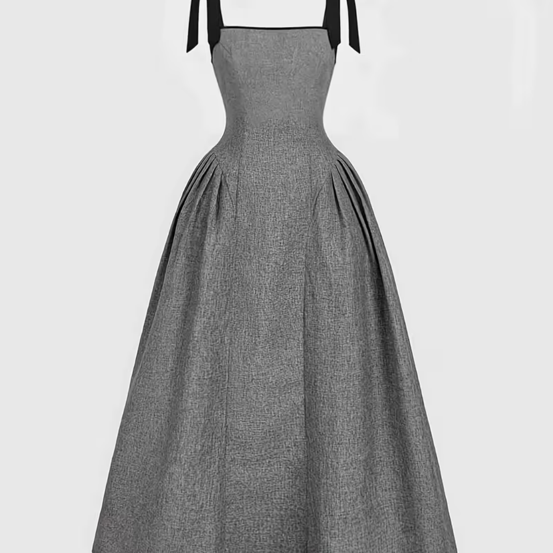 Strapless Back-Tie Wrap Maxi Dress - Image 2