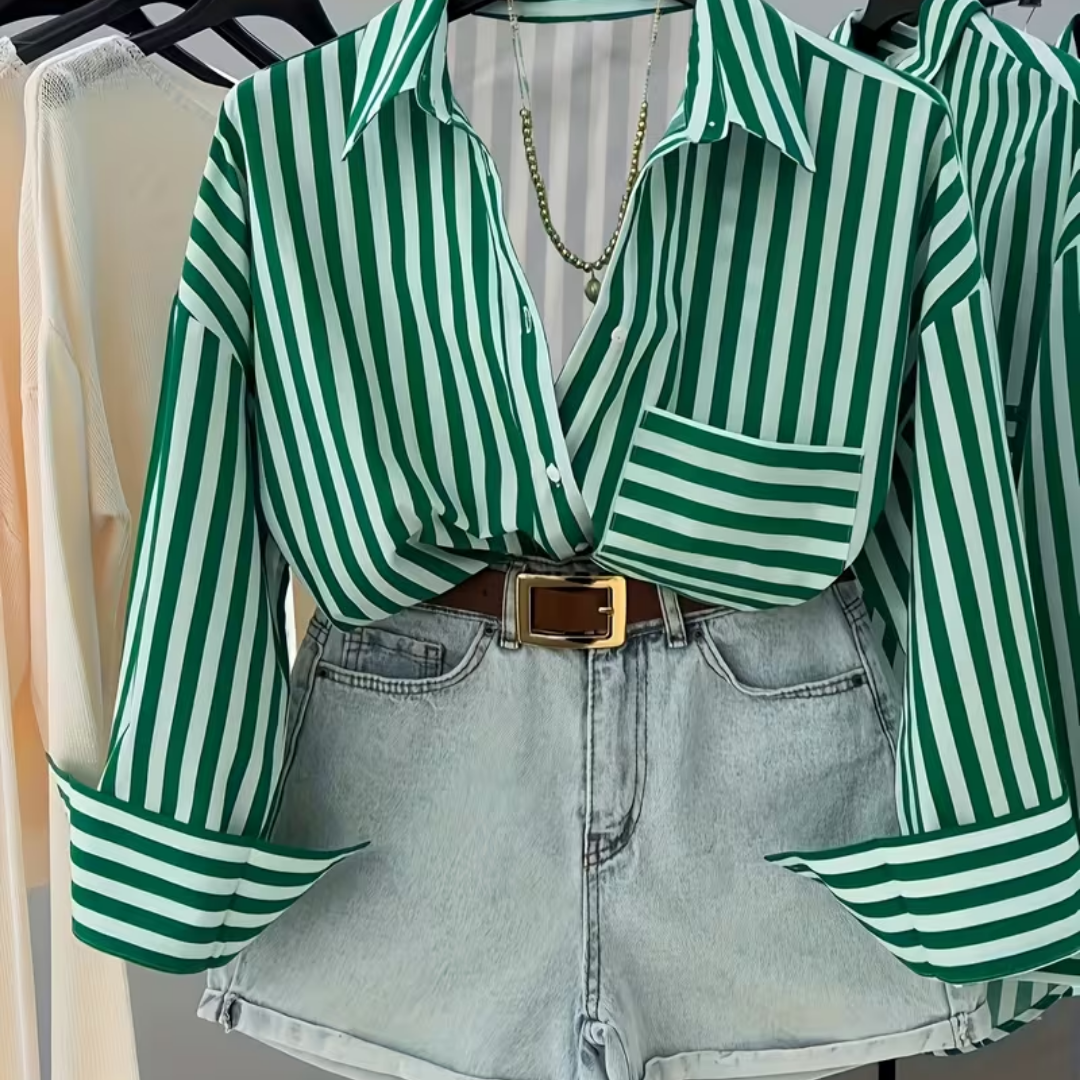 Round-Neck Short-Sleeve Party Dress - Image 5