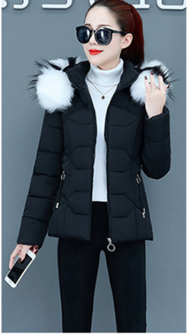 Female Short Cotton Coat Thickened Slim Fit Fashionable Jacket - Image 4
