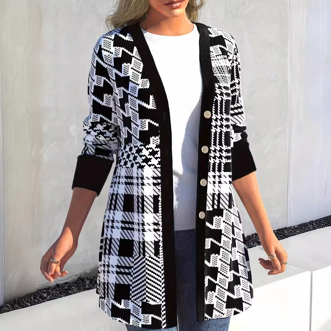 Casual Loose Cardigan Long Sleeve Coat - Image 5