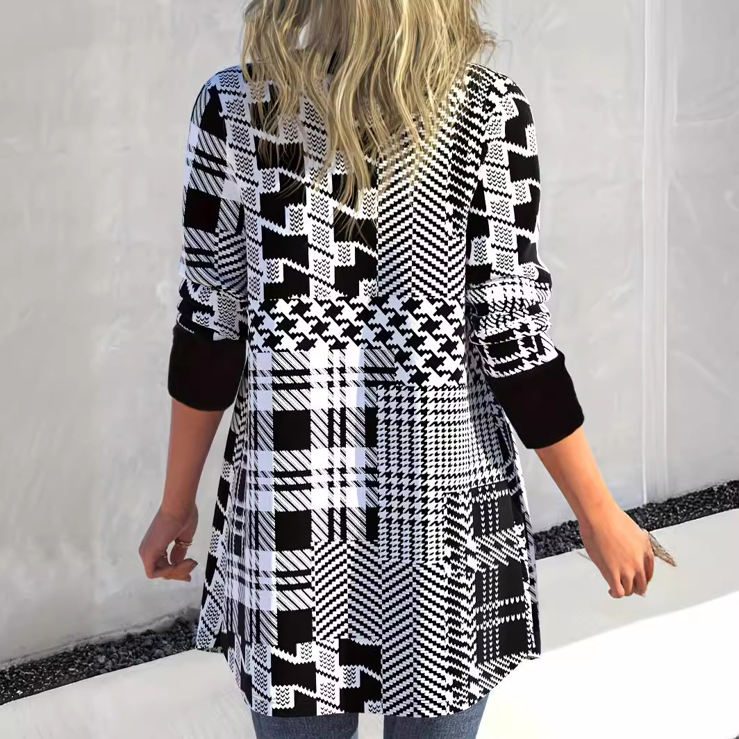 Casual Loose Cardigan Long Sleeve Coat - Image 3