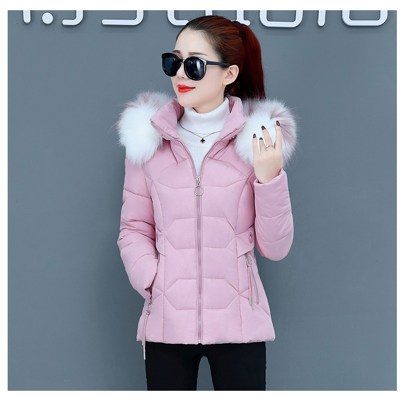 Female Short Cotton Coat Thickened Slim Fit Fashionable Jacket - Image 6